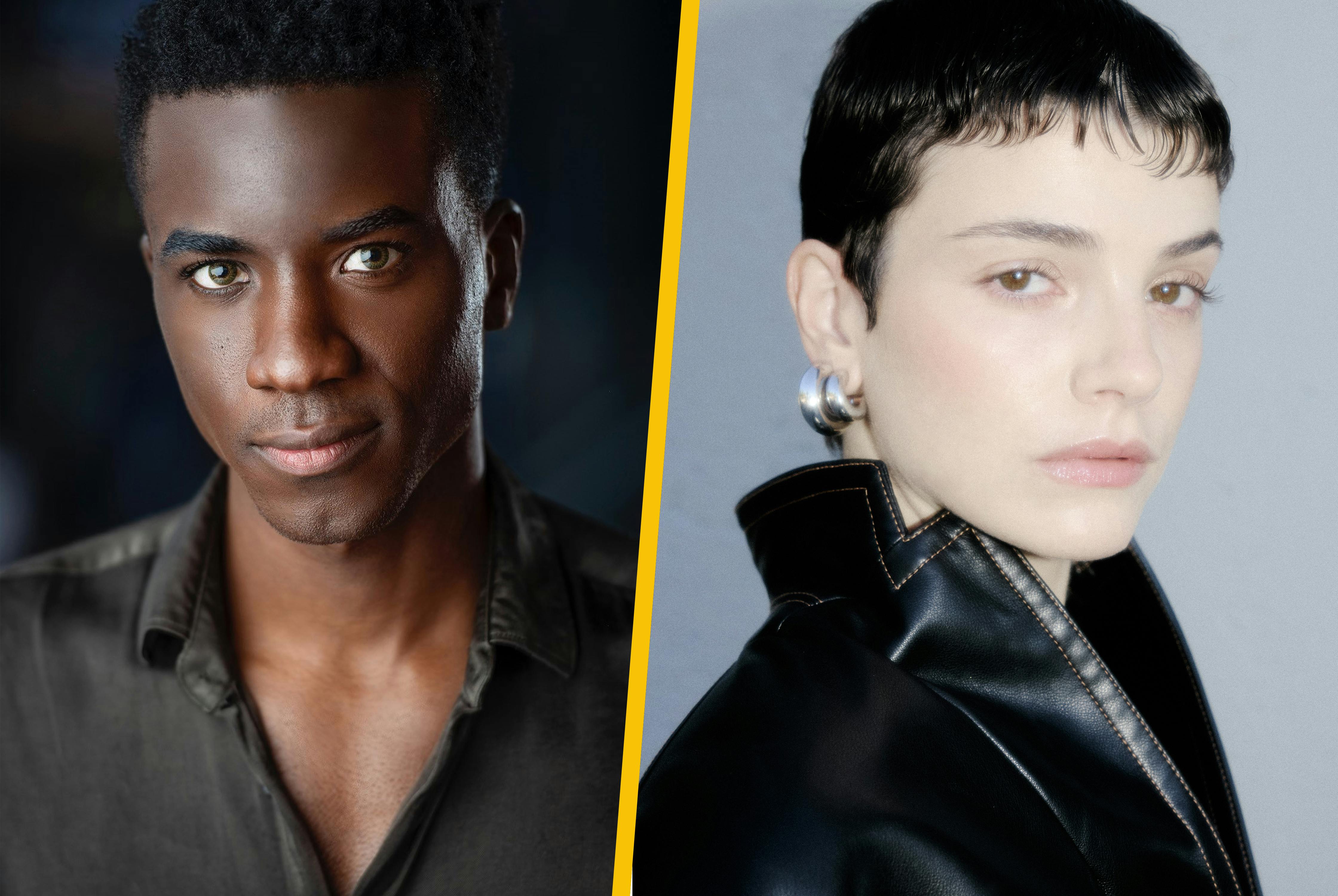 Side-by-side headshots for Karim Diané and Zoë Steiner